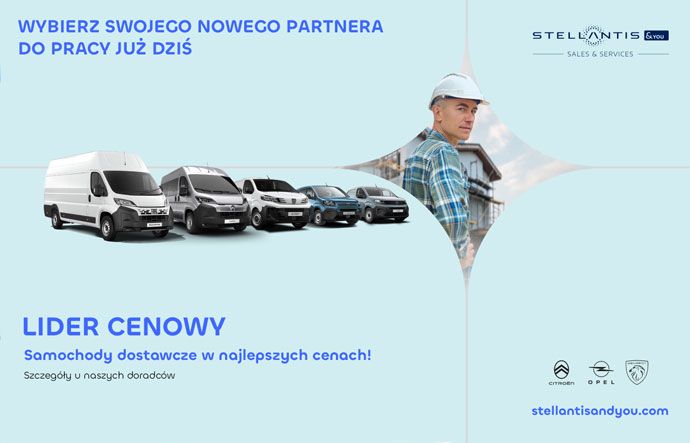 Lider cenowy samochodów dostawczych